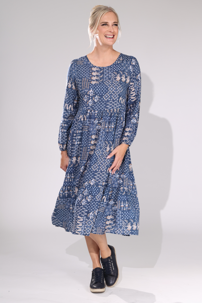 6535D1|INDIGO PATCHWORK