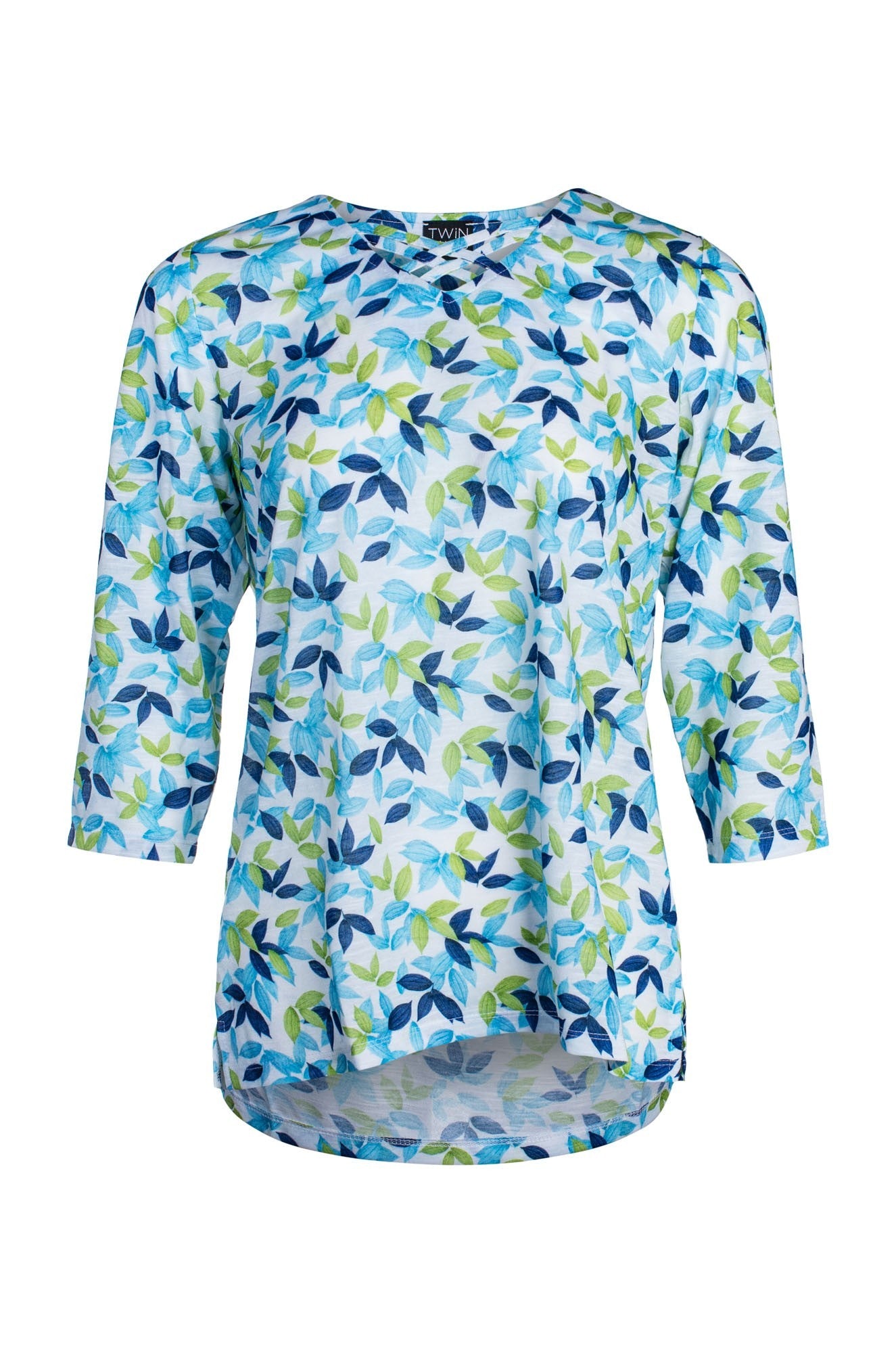 6741C1|INDIGO APPLE LEAF