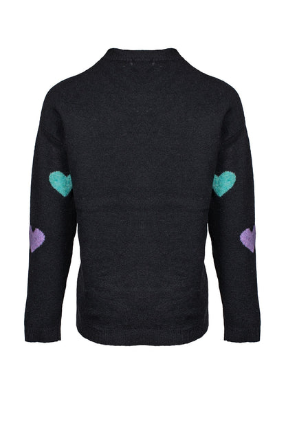 6731D1|MULTI HEARTS ON BLACK