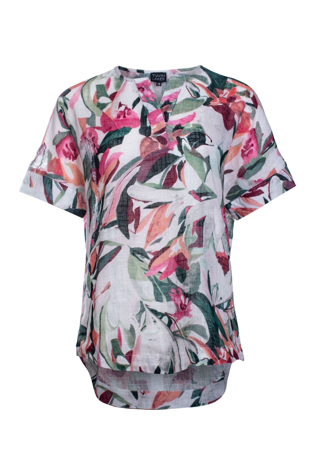 6281C1|OLIVE PINK ABSTRACT