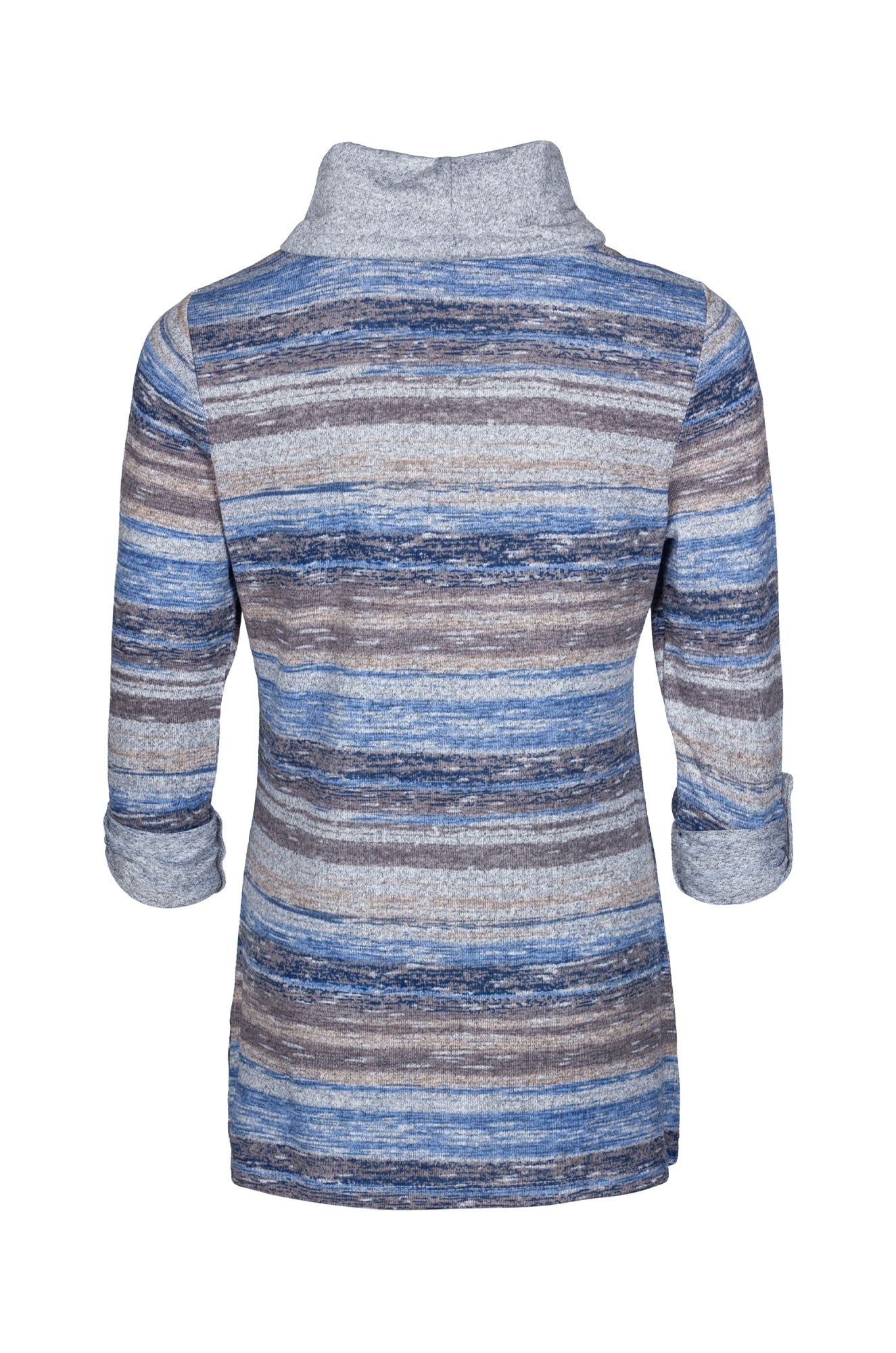 7913B1|BLUE IVORY PAINTD STRIPE