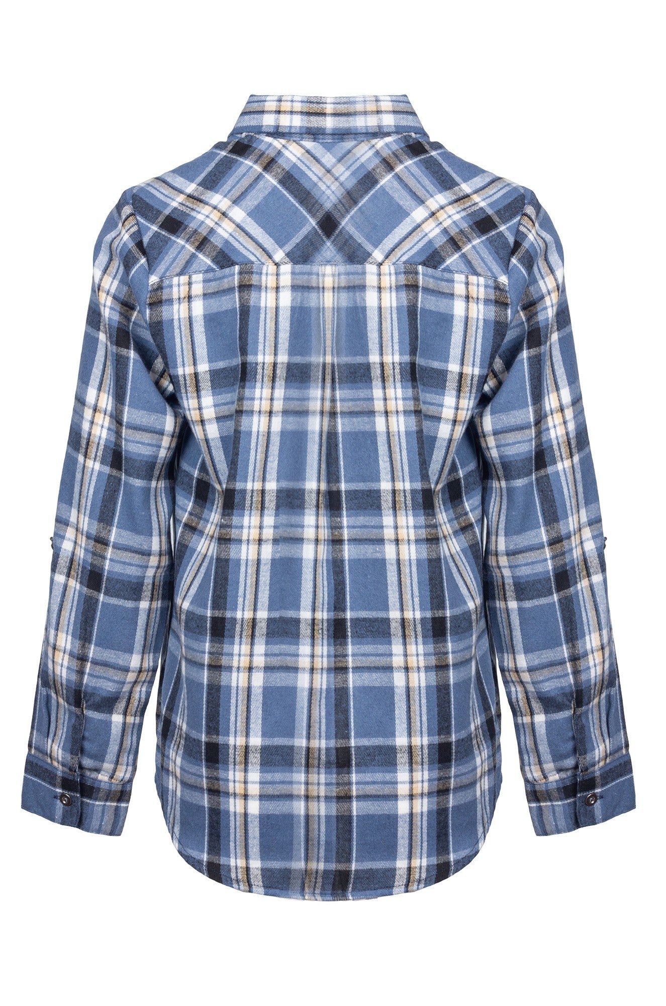 6351D1|INDIGO BLACK CHECKS