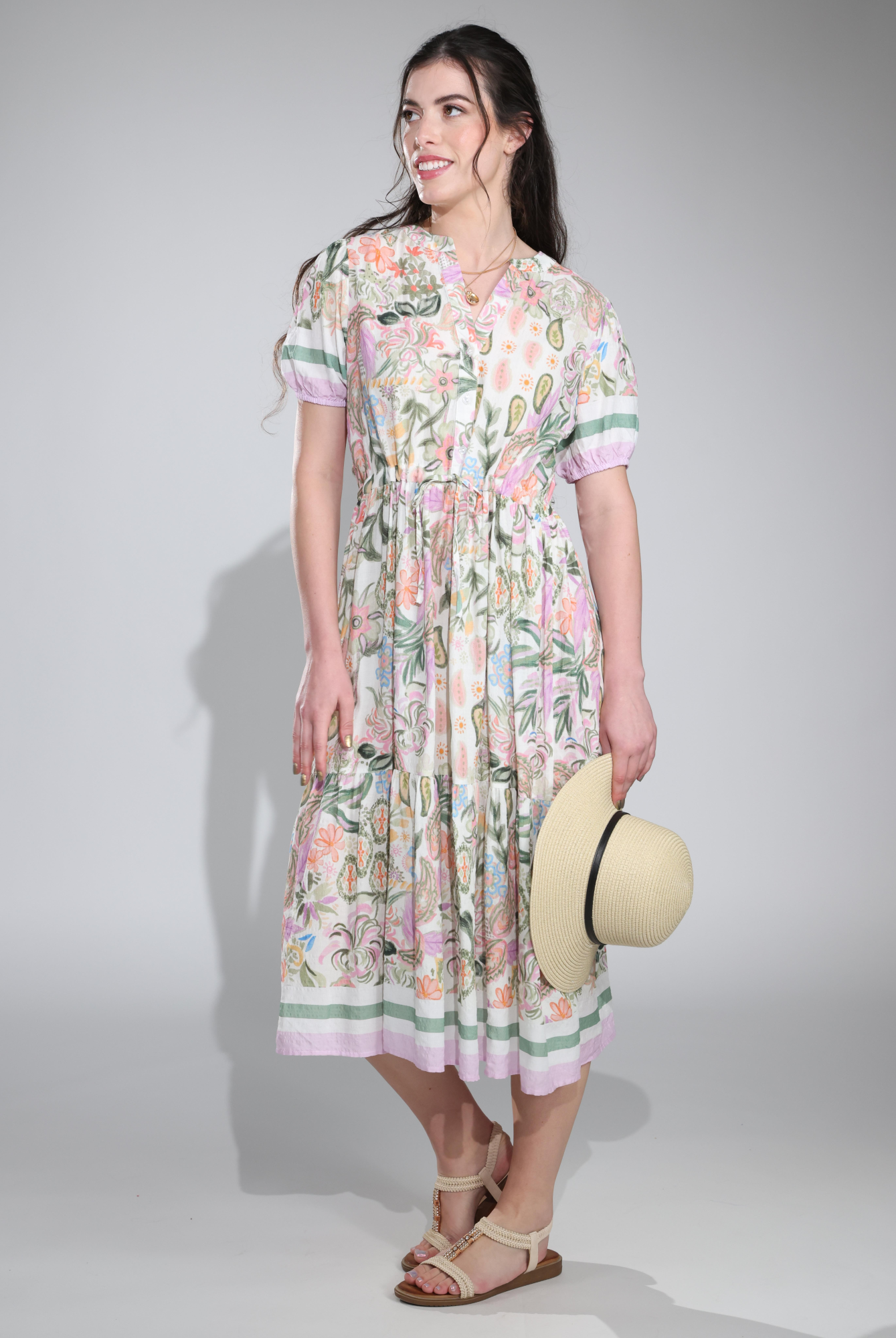 6512C1|OLIVE LILAC BORDER