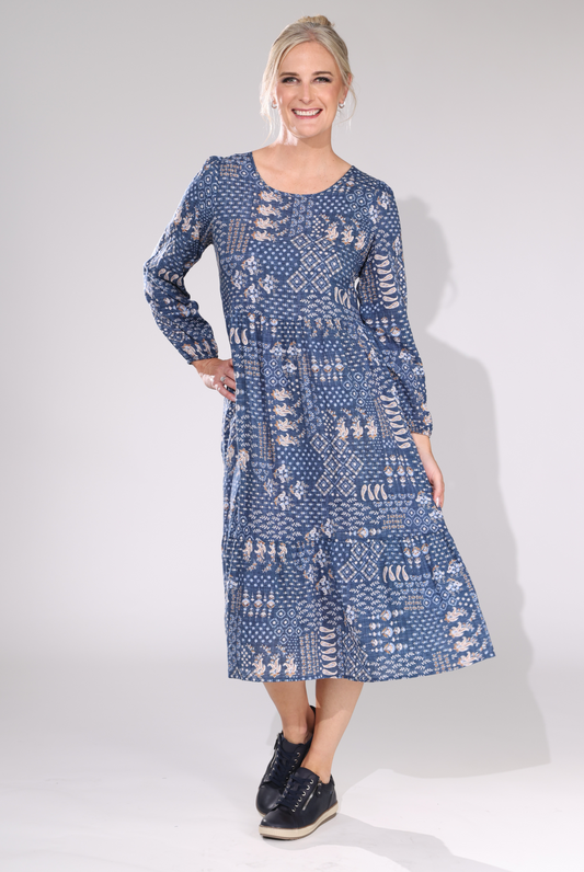 6535D1|INDIGO PATCHWORK