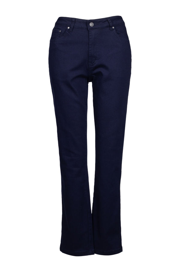 Short Coloured Denim Jeans | NAVY | 6902B1
