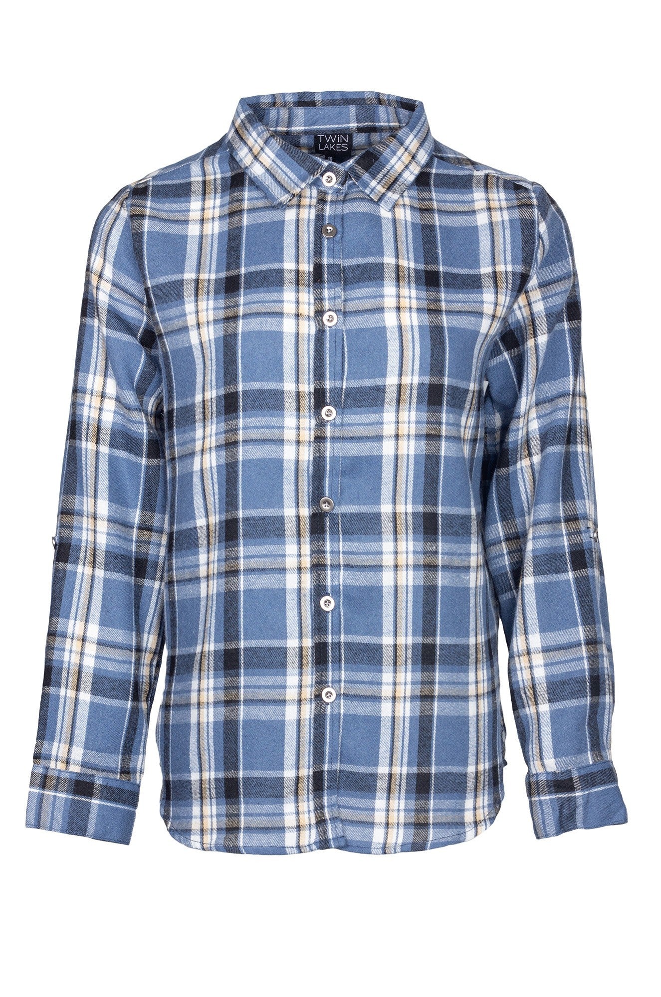 6351D1|INDIGO BLACK CHECKS