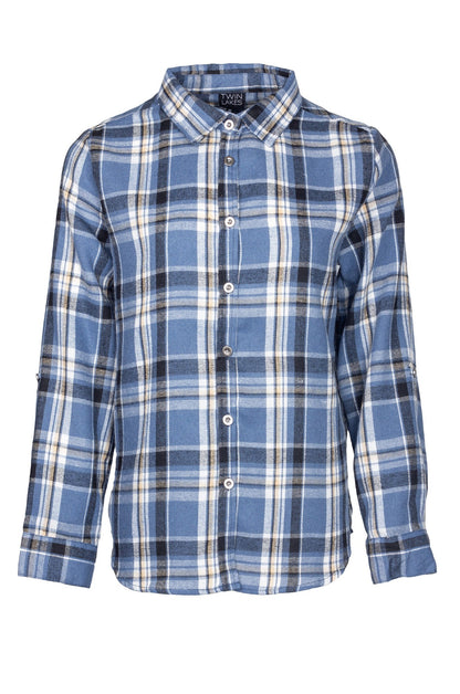 6351D1|INDIGO BLACK CHECKS