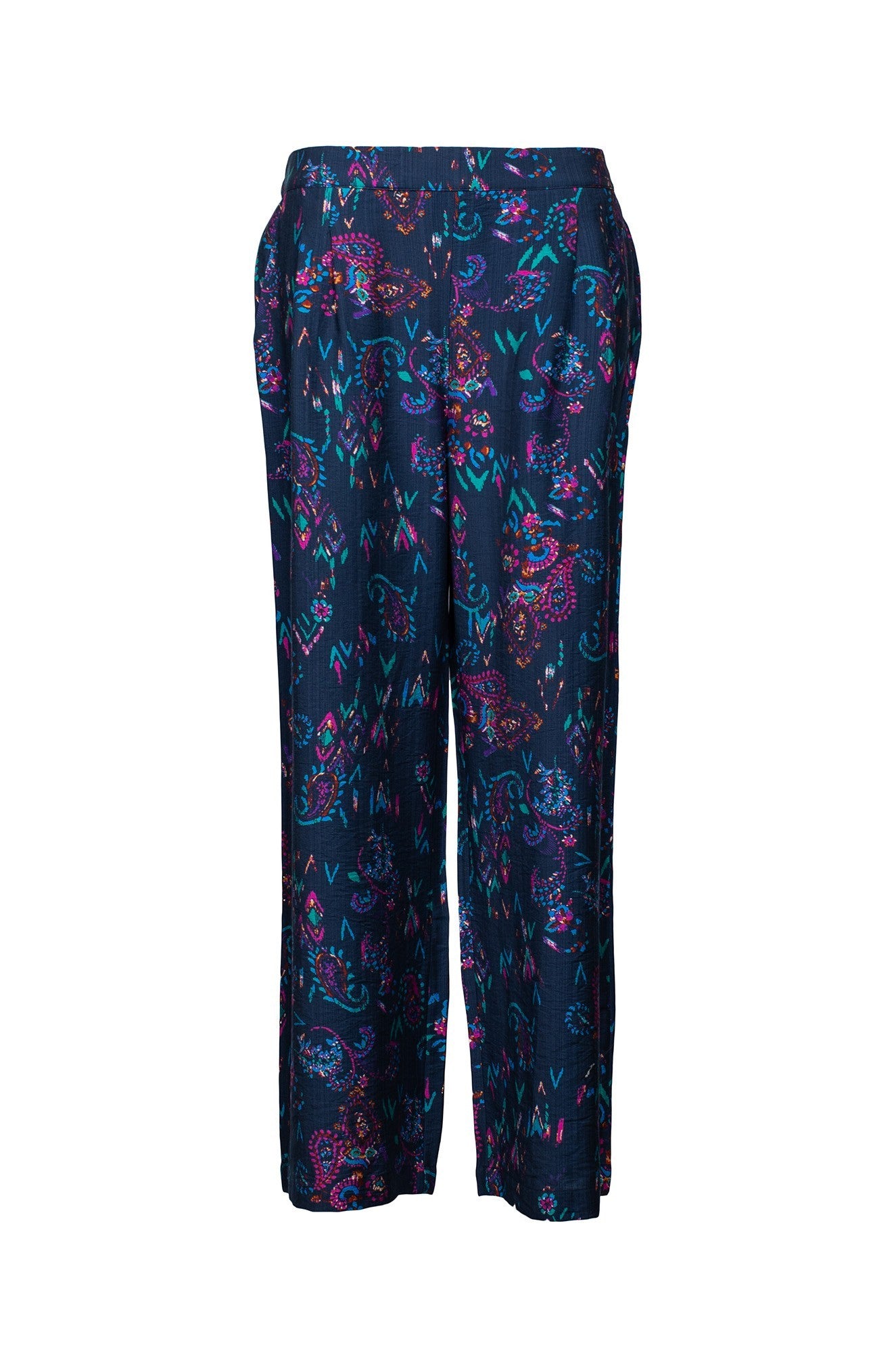 7667D1|NAVY CERISE PAISLEY