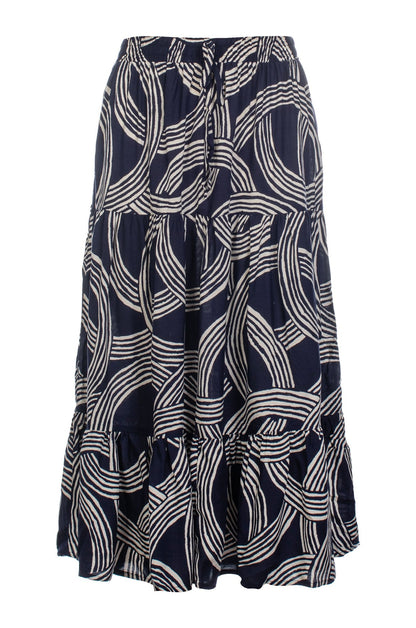 3367C1|NAVY IVORY CIRCLES