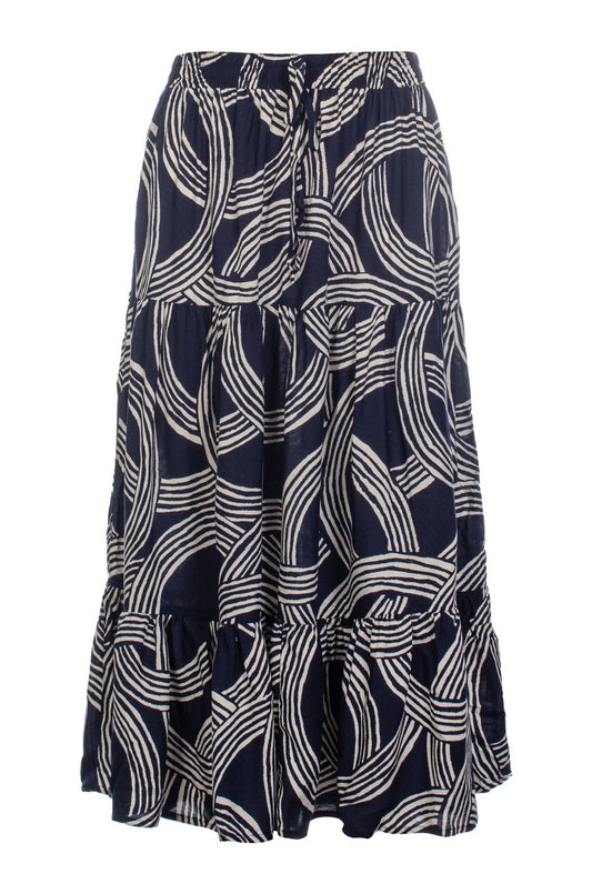 3367C1|NAVY IVORY CIRCLES