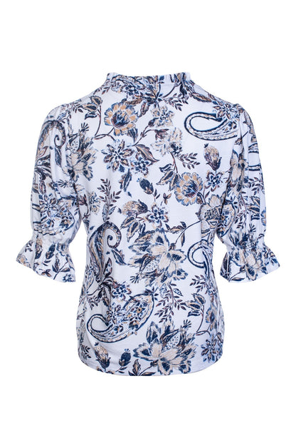 7413C1|INDIGO TAUPE PAISLEY