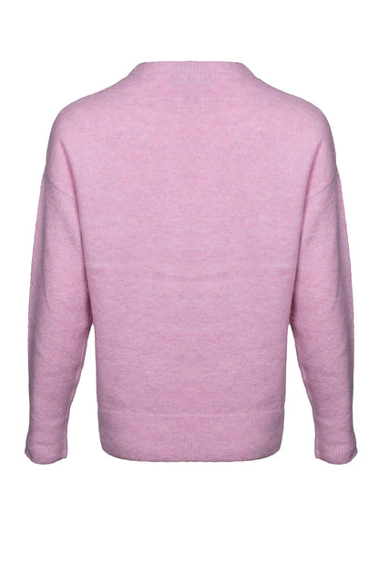 6732D1|IVORY BOW ON PINK
