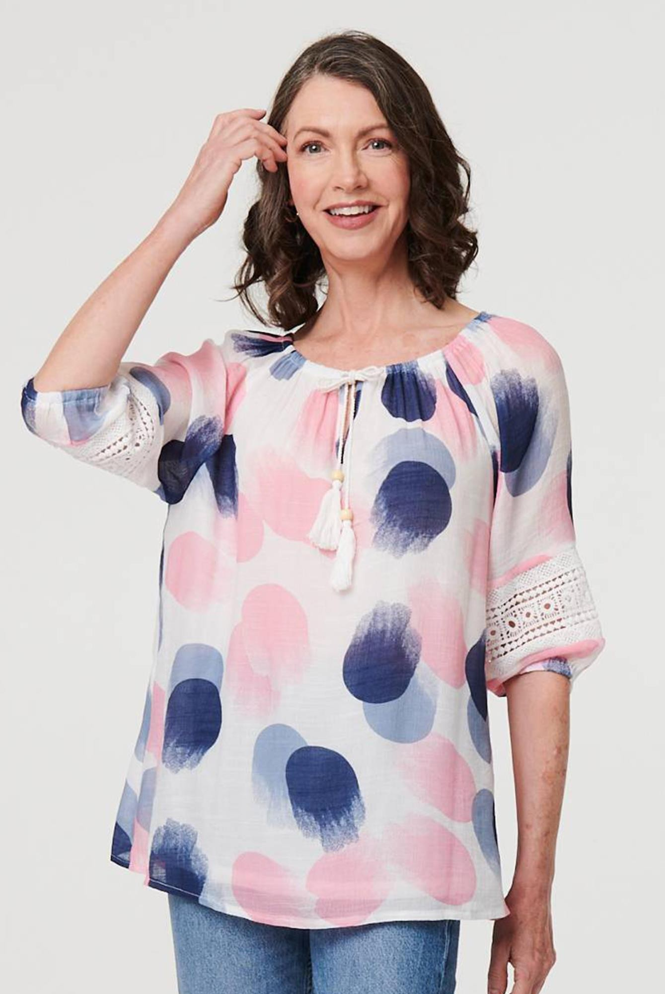 0059C1|BLUE/MULTI PINK