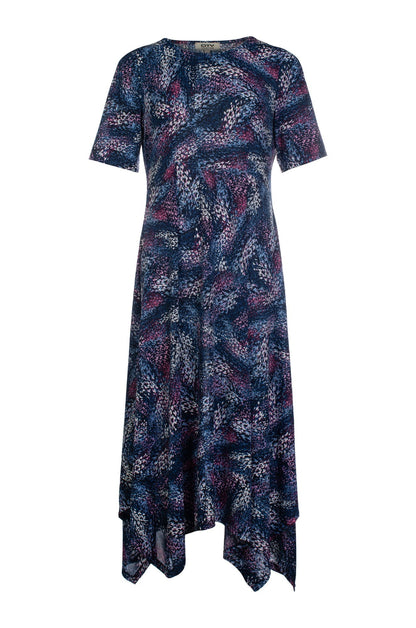 7423C1|INDIGO PINK ABST PUFF