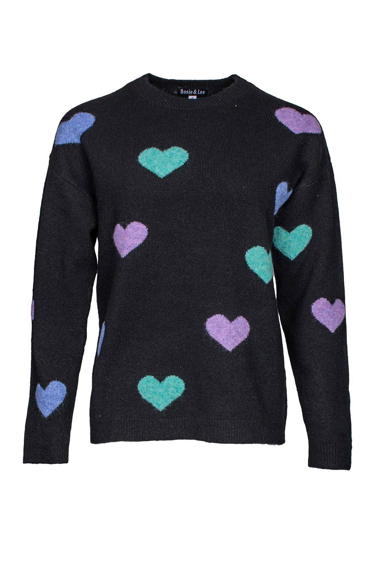 6731D1|MULTI HEARTS ON BLACK