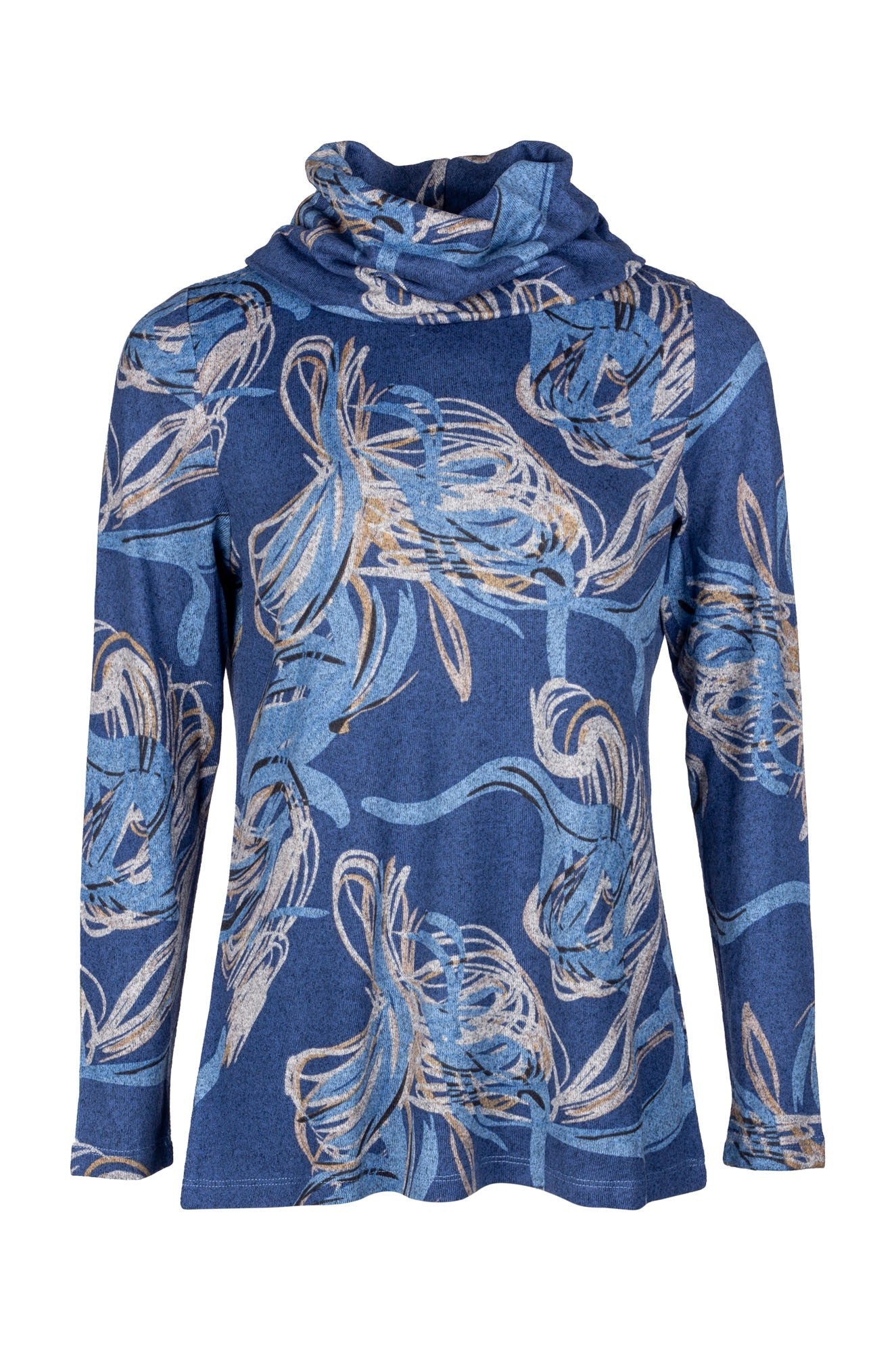 7900B1|INDIGO TAUPE FLOWER