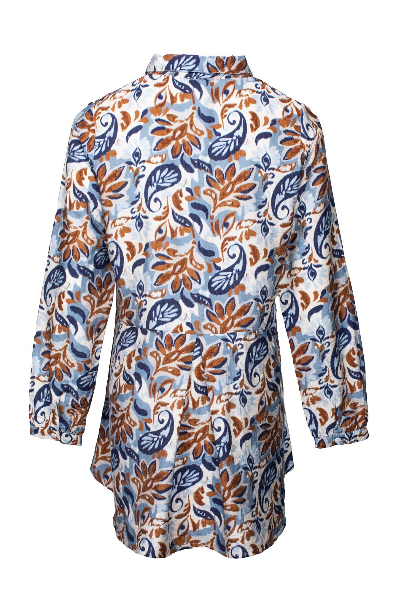7663D1|INDIGO TAN PAISLEY
