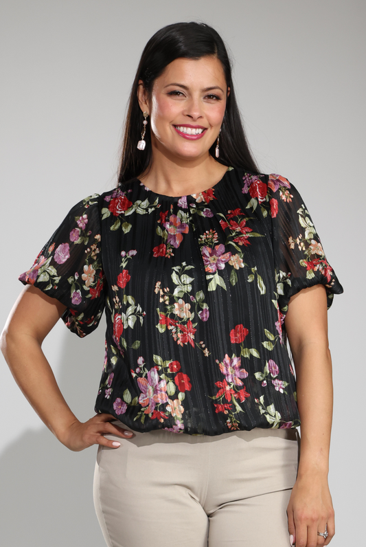 8561C1|BLACK LILAC BOUQUET
