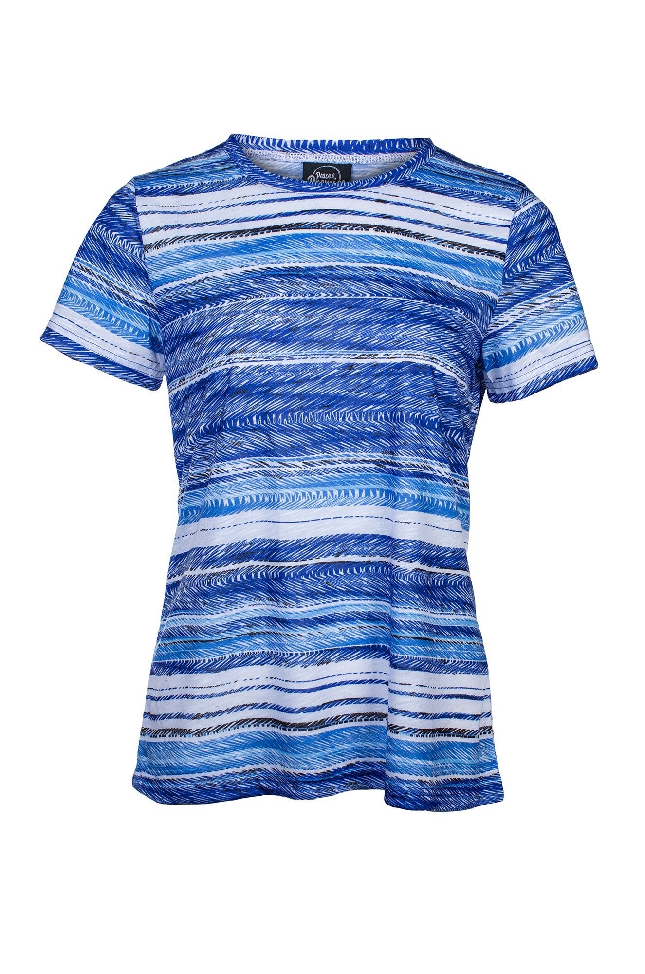 7514C1|ABSTRACT BLUE STRIPE