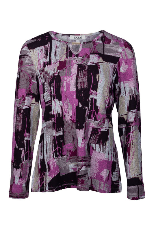 7905B1|PINK BLACK ABST GEO