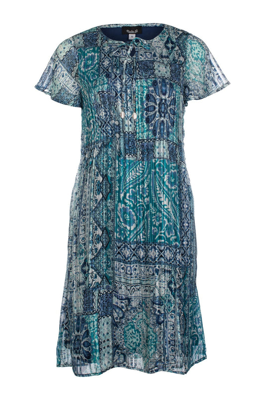 8573C1|MINT INDIGO PATCHWORK