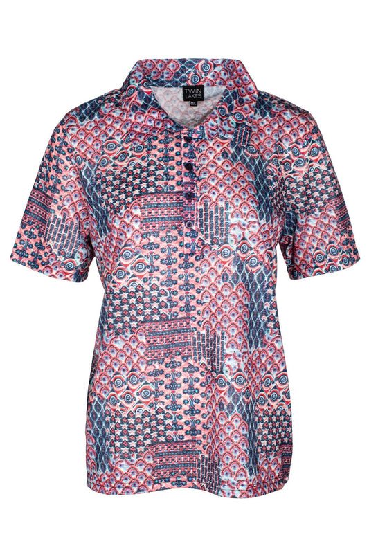 6803C1|RED NAVY TILES