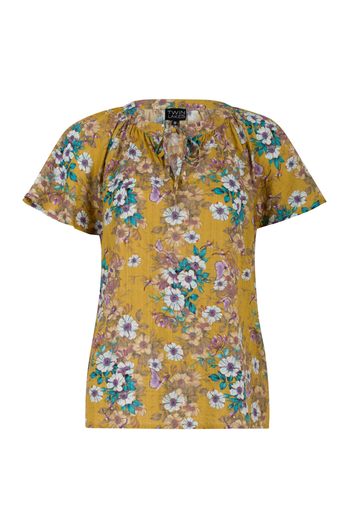 6531AR|YELLW LILAC BUTTERFLY FLRL