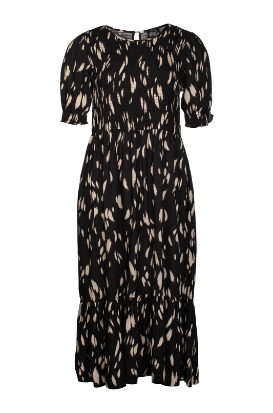 7337C1|BLK TAUPE BRUSHSTROKE