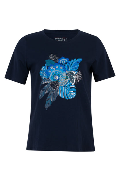 3401C1|BLUE PALMS ON NAVY
