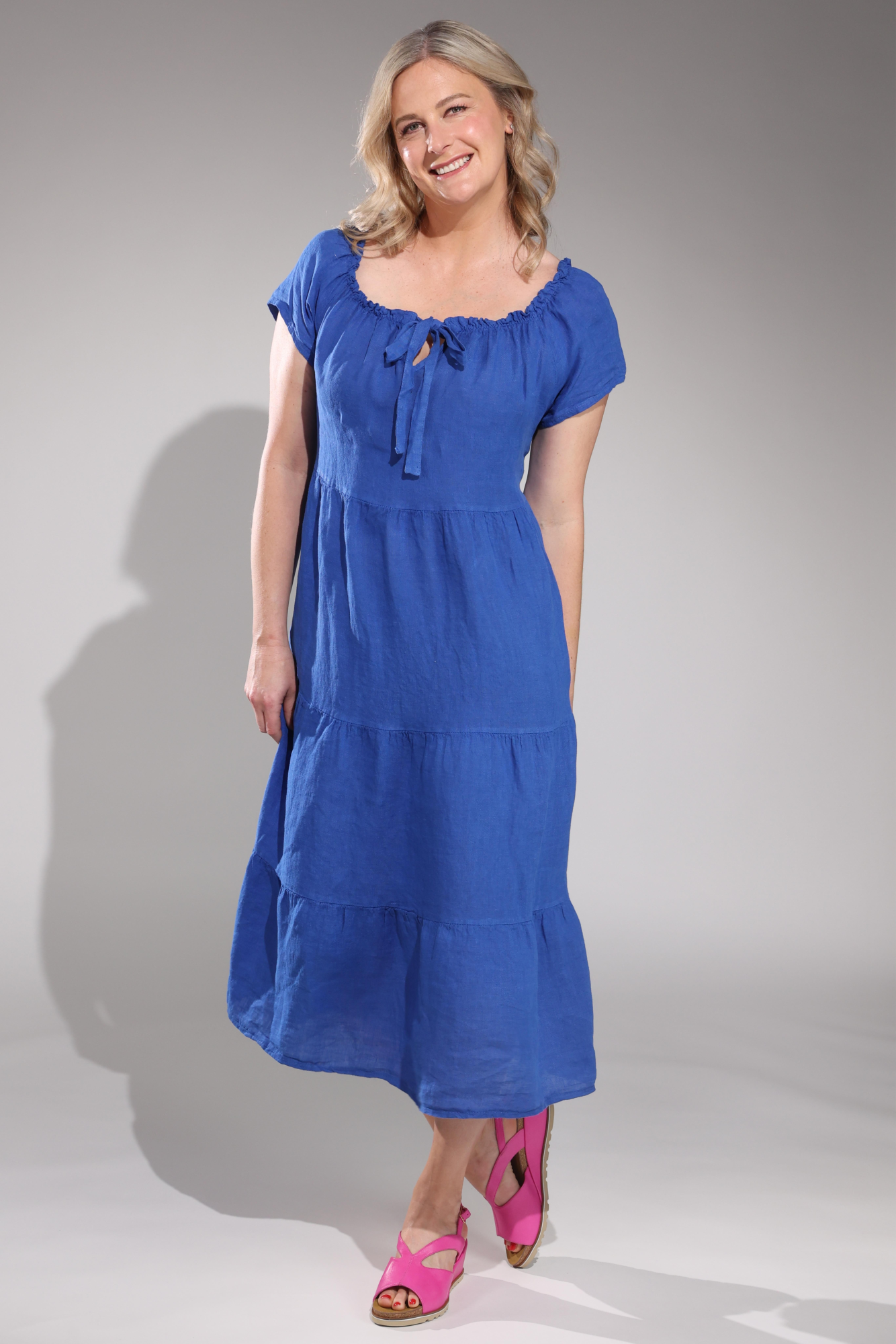 chinese dress ladies Linen Dress, Pinafore Dress