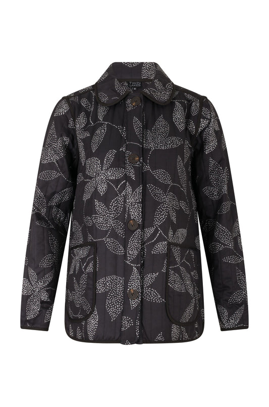 6442B1|BLACK IVORY LEAF