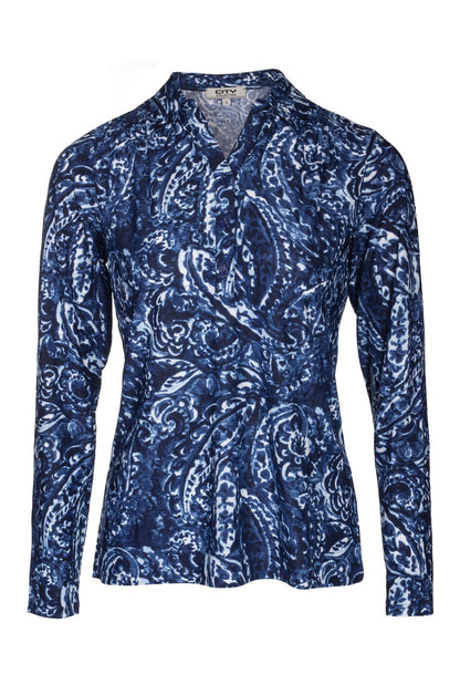 7405B1|NAVY PAISLEY