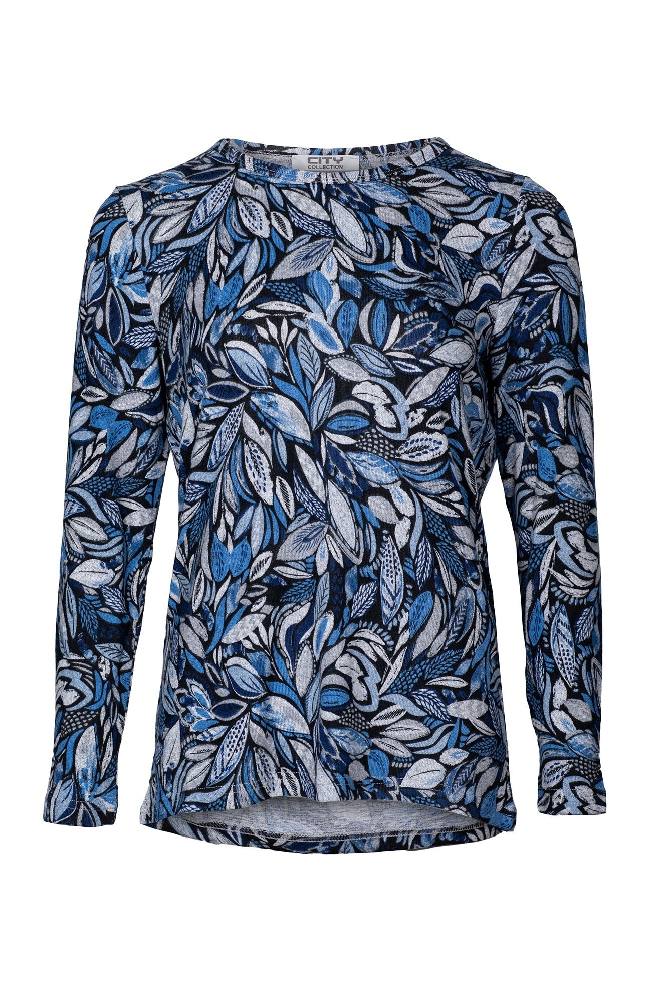 7894D1|SKY NAVY LEAVES