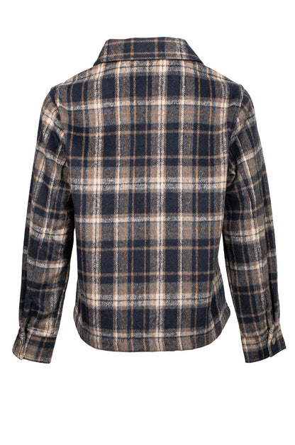 6031D1|NAVY IVORY CHECKS