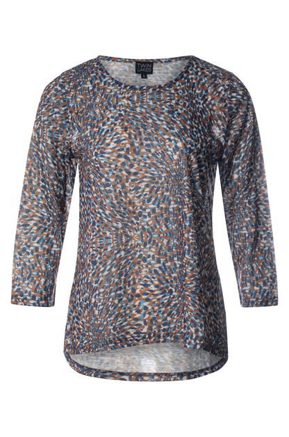 6801BR|BLUES GINGER ABSTRACT