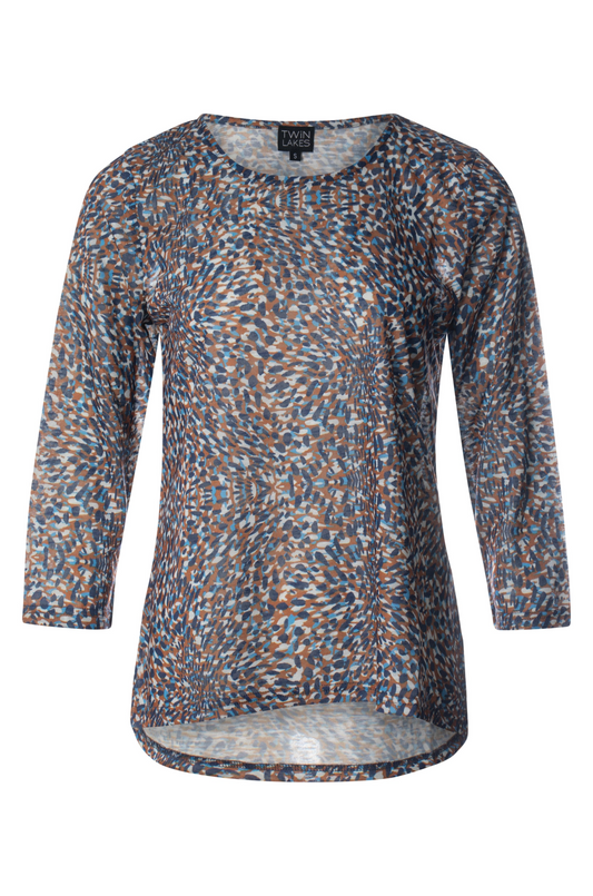 6801BR|BLUES GINGER ABSTRACT