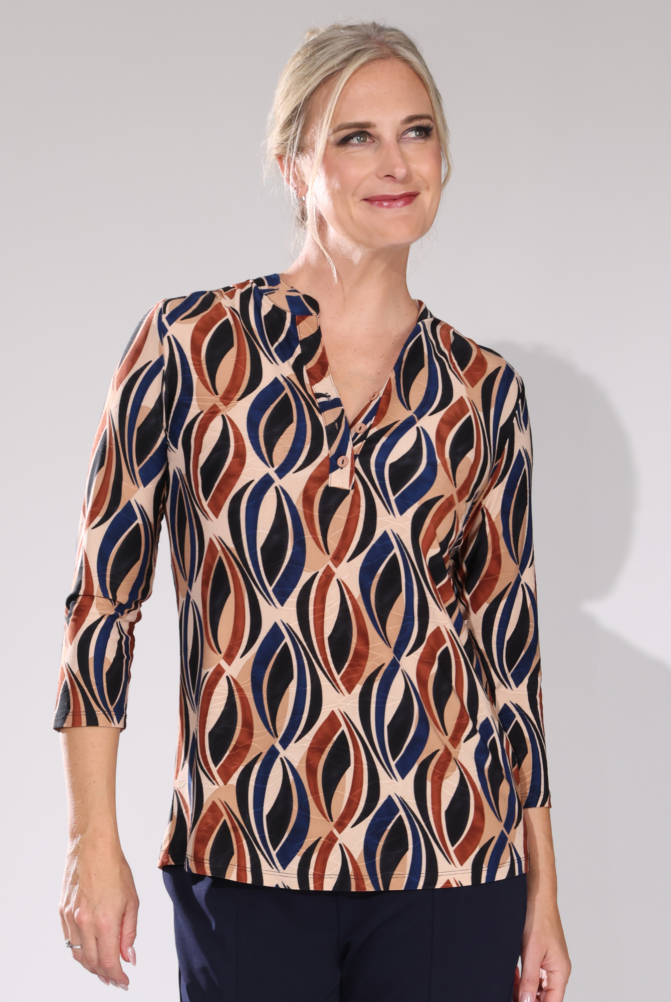 7403D1|CHOCOLATE INDIGO GEO