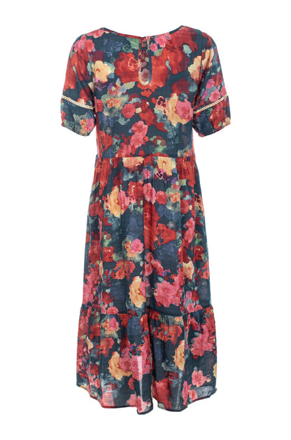 6532C1|INDIGO RED BOUQUET