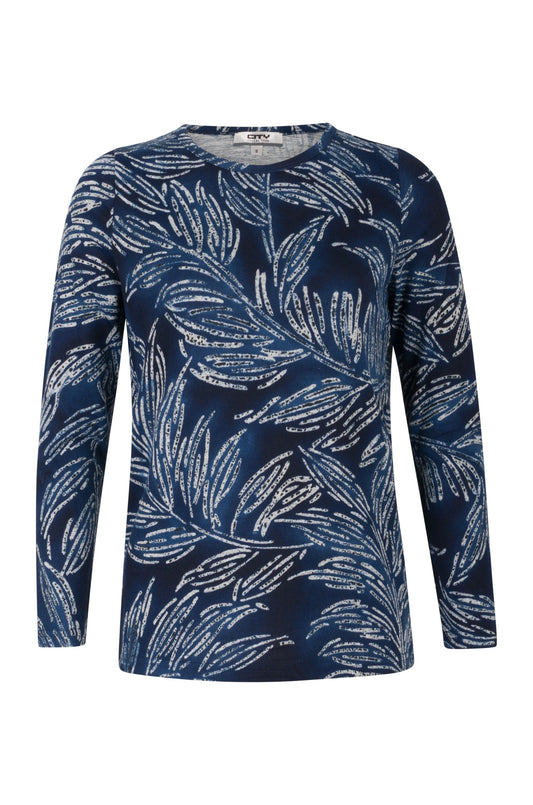 7891B1|NAVY SILVER LEAF