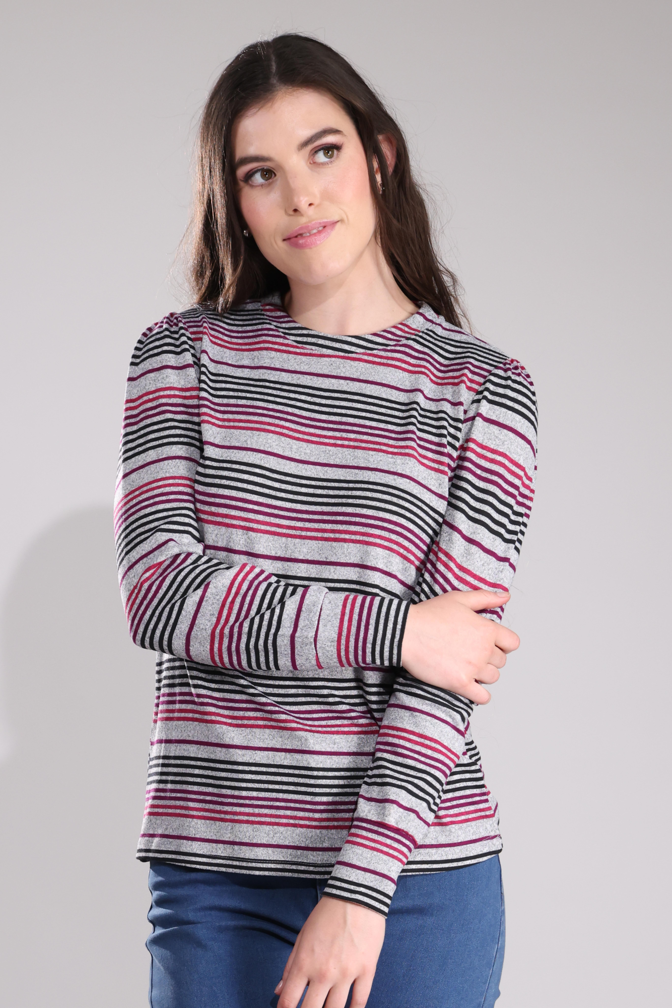 7903B1|PURPLE SILVER STRIPES