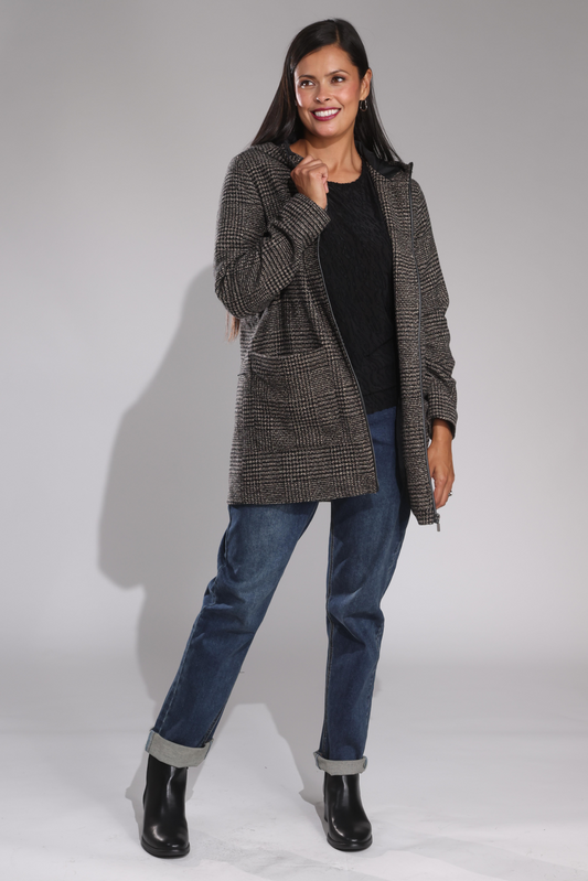 8014B1|MOCHA BLACK CHECK