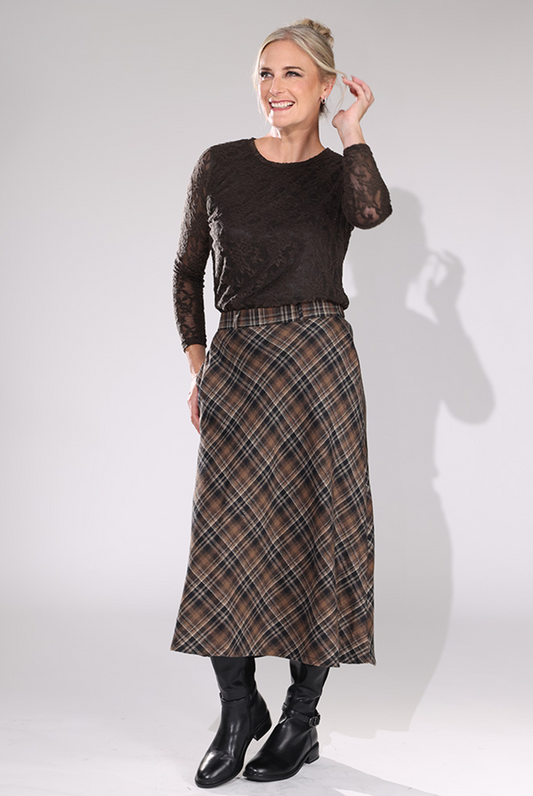 6353D1|CHOCOLATE BLACK CHECKS