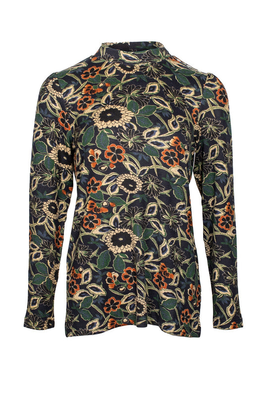 7902D1|NAVY SAND FLOWER