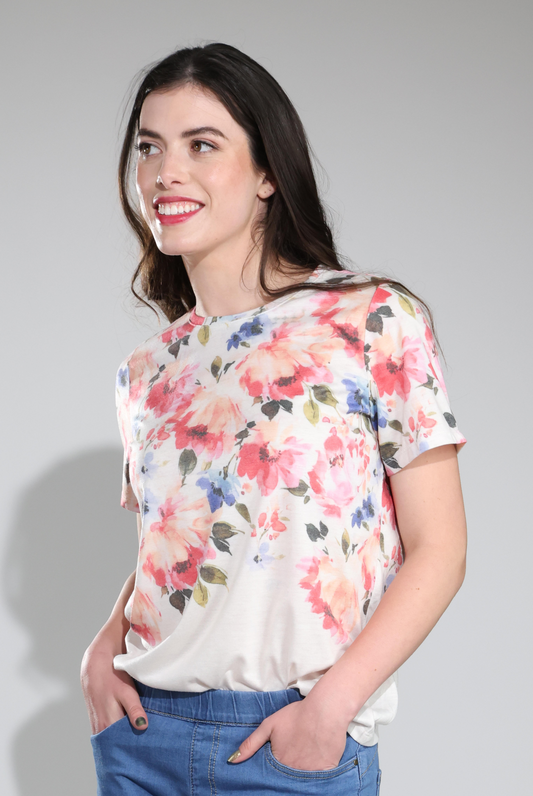 7201C1|CORAL INDIGO FLOWER