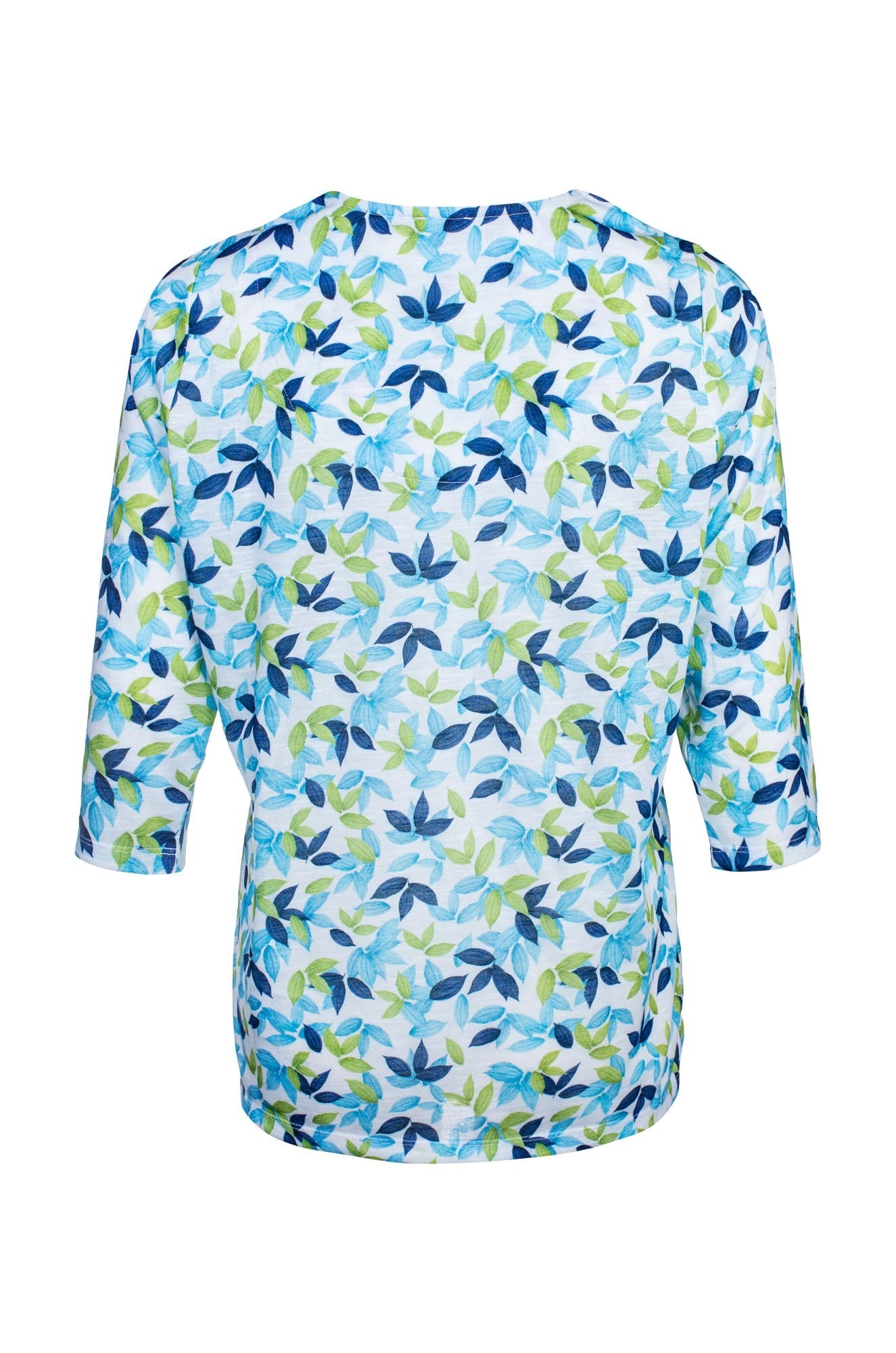 6741C1|INDIGO APPLE LEAF