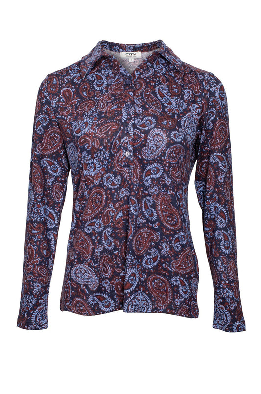 7903D1|NAVY BERRY PAISLEY