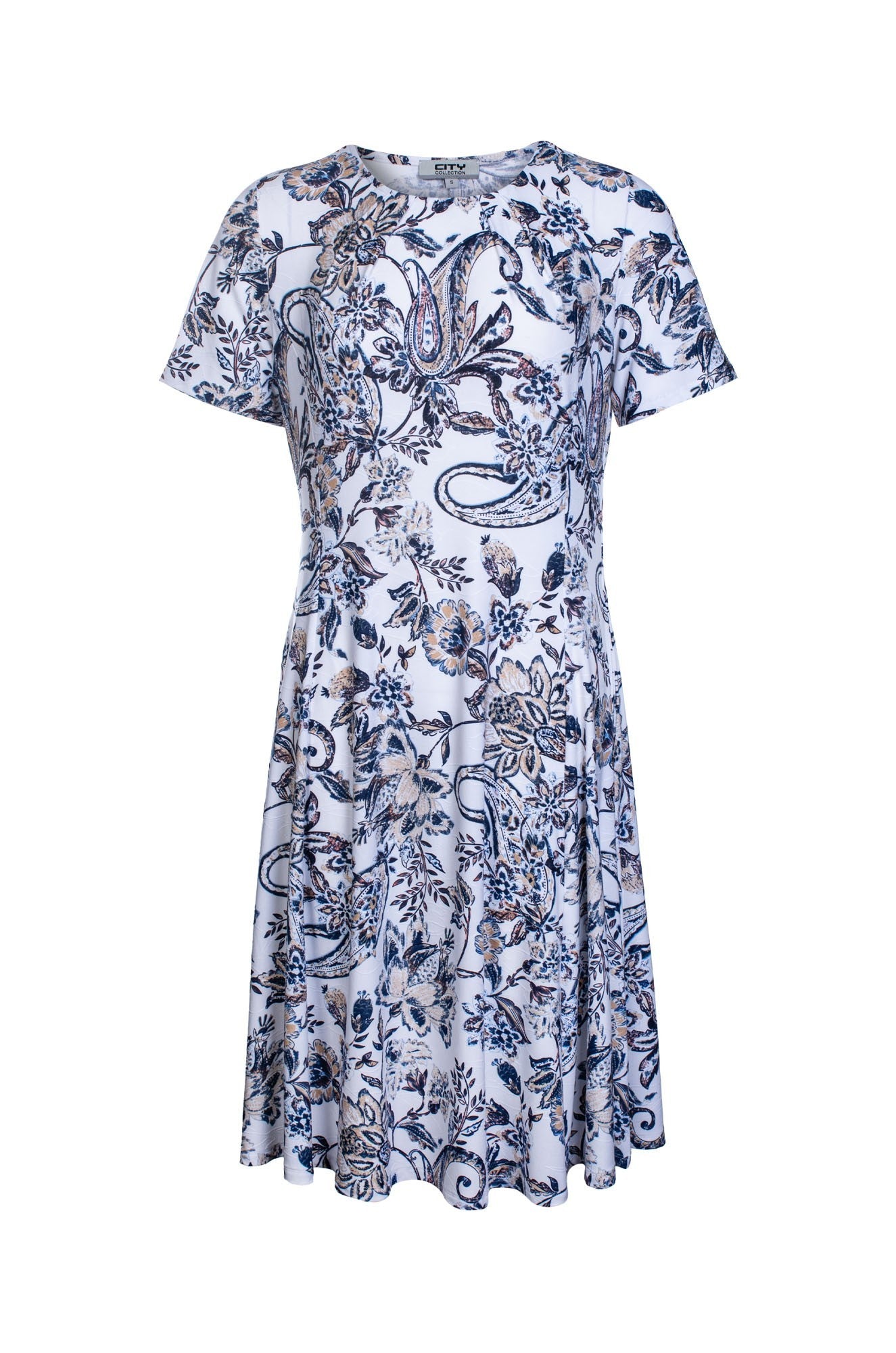 7434C1|INDIGO TAUPE PAISLEY