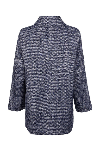 8031B1|INDIGO HERRINGBONE
