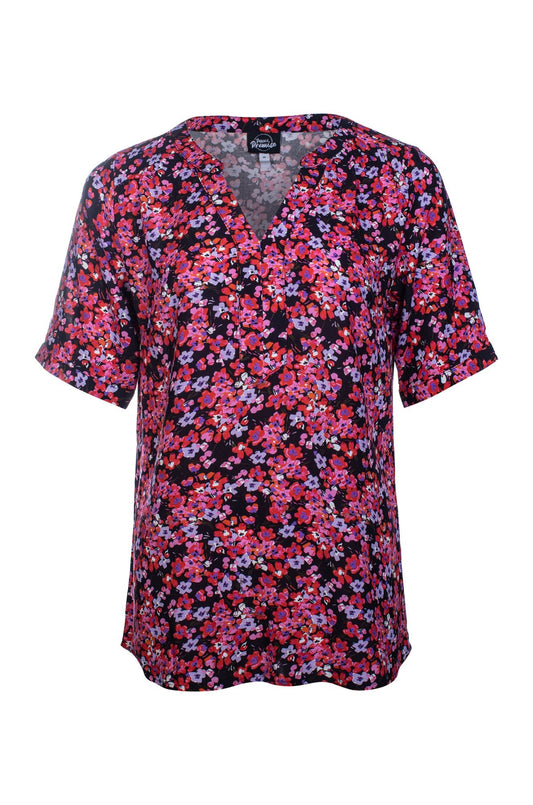 7332C1|RED BLACK DITSY