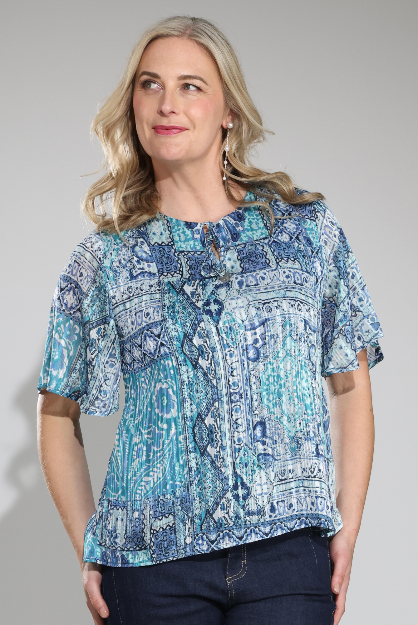 8572C1|MINT INDIGO PATCHWORK